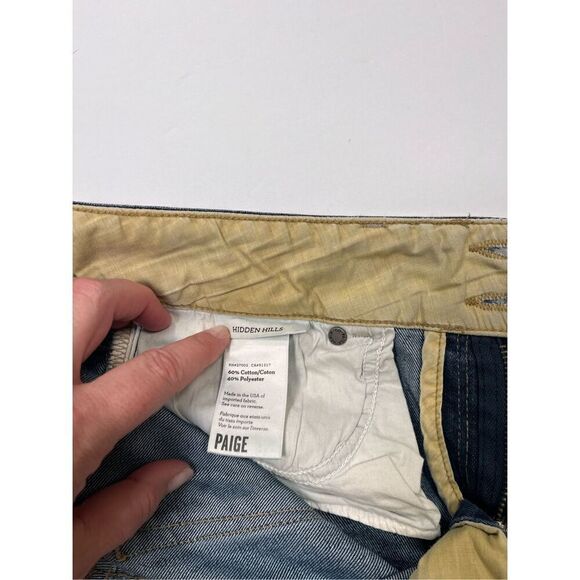 PAIGE Premium Denim Hidden Hills High Rise Bootcut Jeans Double Button Size 28 - Picture 3 of 8